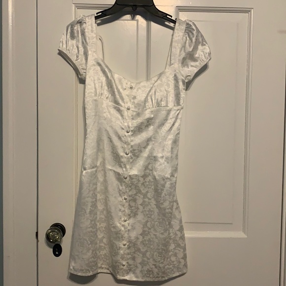 strapless open back dress Rabatia Mini Dress Blue main image 1